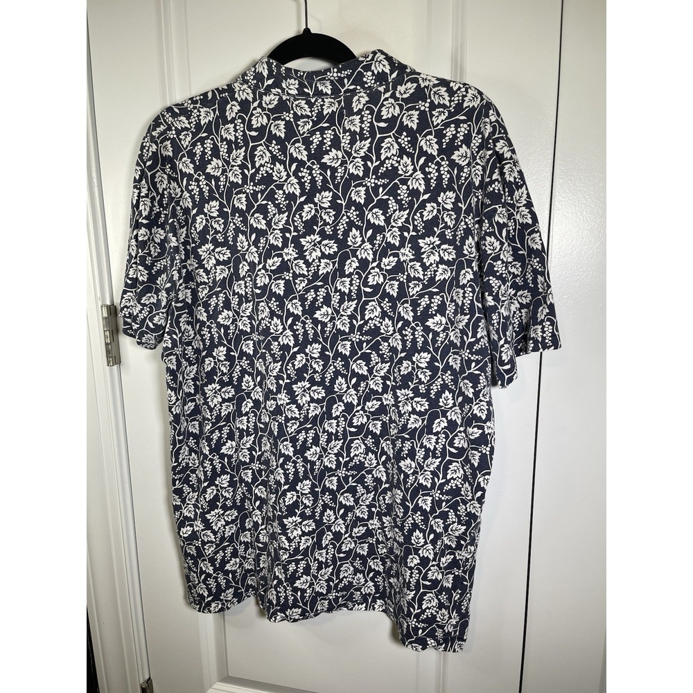GANT RUGGER Men's Evening Blue Grapes All Over Print Rugger Pocket Polo Size XL - Picture 11 of 14
